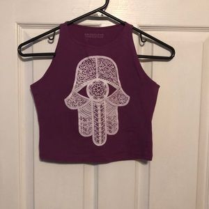 🌎NWOT Hamsa Crop Top